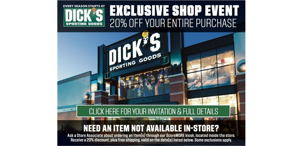 Dicks Sporting Goods - Little League Appreciation Weekend
